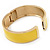 Bright Yellow Enamel Magnetic Bangle Bracelet In Gold Plated Metal - 18cm Length - view 6