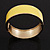 Bright Yellow Enamel Magnetic Bangle Bracelet In Gold Plated Metal - 18cm Length - view 8