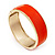 Orange Enamel Magnetic Bangle Bracelet In Gold Plated Metal - 18cm Length - view 8