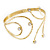 Gold Plated Crystal Armlet Bangle - view 3