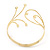 Gold Plated Crystal Armlet Bangle - view 10