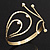 Gold Plated Crystal Armlet Bangle - view 6