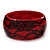 Red Lace Resin Bangle Bracelet - up to 19cm Length - view 6