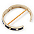 Royal Blue Enamel Gold Studded Hinged Bangle Bracelet - up to 18cm Length - view 4