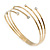 Gold Plated Crystal Smooth Armlet Bangle - up to 29cm upper arm - view 2