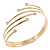 Gold Plated Crystal Smooth Armlet Bangle - up to 29cm upper arm