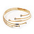 Gold Plated Crystal Smooth Armlet Bangle - up to 29cm upper arm - view 10