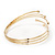 Gold Plated Crystal Smooth Armlet Bangle - up to 29cm upper arm - view 13