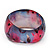 Blue/Pink Floral Print Chunky Resin Bangle Bracelet - up to 18cm wrist - view 6