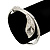 Silver Plated Clear Diamante 'Calla Lily' Flex Bracelet - Adjustable - view 4