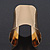 Wide Polished Gold Plated 'Egyptian' Style Cuff Bracelet - 10cm Length - view 9