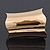 Wide Polished Gold Plated 'Egyptian' Style Cuff Bracelet - 10cm Length - view 15