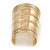 Wide Gold Plated 'Egyptian' Style Hammered Cuff Bracelet - 10cm Width - view 6