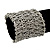 Wide 'Woven' Wire Cuff Bracelet In Silver Tone - up to 19cm wrist - view 3