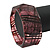 Glittering Faceted Resin 'Tartan Pattern' Bangle Bracelet In Pink/Black - 20cm Length - view 5