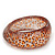 'Leopard Print' Glittering Resin Bangle Bracelet - up to 20cm wrist