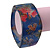 Chunky Blue Resin 'Floral Print' Square Bangle Bracelet - up to 21cm wrist - view 4