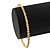Slim Crystal Slip-On Bangle Bracelet In Gold Plating - up to 18cm Length - view 3
