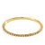 Slim Crystal Slip-On Bangle Bracelet In Gold Plating - up to 18cm Length - view 6