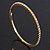 Slim Crystal Slip-On Bangle Bracelet In Gold Plating - up to 18cm Length - view 7