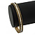 Burn Gold Diamante Bangle Bracelet - up to 18cm Length - view 4