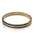 Burn Gold Diamante Bangle Bracelet - up to 18cm Length - view 3