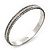 Burn Silver Diamante Bangle Bracelet - up to 18cm Length - view 2