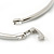 Stylish Crystal, Simulated Pearl 'Teardorp' Bracelet In Rhodium Plating - up to 17cm Length - view 6
