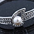 Stylish Crystal, Simulated Pearl 'Teardorp' Bracelet In Rhodium Plating - up to 17cm Length - view 2