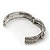 Burn Silver Vintage Inspired Coiled Snake Hinged Bangle Bracelet - 17cm Length - view 9