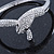 Clear Austrian Crystal Snake Bangle Bracelet In Rhodium Plaiting - 19cm L - view 8