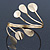 Polished Gold Tone 'Teardrops' Upper Arm, Armlet Bracelet - Adjustable - view 8