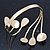 Polished Gold Tone 'Teardrops' Upper Arm, Armlet Bracelet - Adjustable - view 9