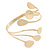 Polished Gold Tone 'Teardrops' Upper Arm, Armlet Bracelet - Adjustable - view 7