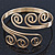Greek Style Twirl Upper Arm, Armlet Bracelet In Gold Plating - Adjustable - view 7