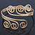 Greek Style Twirl Upper Arm, Armlet Bracelet In Gold Plating - Adjustable - view 8