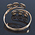 Greek Style Twirl Upper Arm, Armlet Bracelet In Gold Plating - Adjustable - view 5
