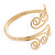 Greek Style Twirl Upper Arm, Armlet Bracelet In Gold Plating - Adjustable - view 11