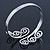 Greek Style Twirl Upper Arm, Armlet Bracelet In Silver Plating - Adjustable - view 3