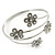 Silver Plated Crystal Daisy Upper Arm, Armlet Bracelet - Adjustable - view 12