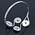 Greek Style Swirl Upper Arm, Armlet Bracelet In Silver Plating - Adjustable - view 5