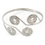 Greek Style Swirl Upper Arm, Armlet Bracelet In Silver Plating - Adjustable - view 3