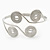Greek Style Swirl Upper Arm, Armlet Bracelet In Silver Plating - Adjustable - view 8