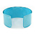 Light Blue/ Pale Pink 'OMG' Acrylic Cuff Bracelet Bangle (Kids/ Teen Size) - 16cm L - view 4