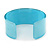 Light Blue/ Pale Pink 'BFF' Acrylic Cuff Bracelet Bangle (Kids/ Teen Size) - 16cm L - view 4