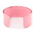 Light Pink/ Pale Blue 'OMG' Acrylic Cuff Bracelet Bangle (Adult Size) - 19cm L - view 4