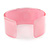 Light Pink/ Pale Blue 'LOL' Acrylic Cuff Bracelet Bangle (Adult Size) - 19cm - view 3