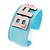 Light Blue/ Pale Pink 'BFF' Acrylic Cuff Bracelet Bangle (Adult Size) - 19cm L - view 4