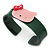 Dark Green, Pink Acrylic 'Kitty' Cuff Bracelet - 19cm L - view 3