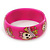 PINK COOKIE IN BOX Set Of Three Deep Pink, Black, Light Pink, Acrylic Slip-On Bangles - 18cm L - view 9